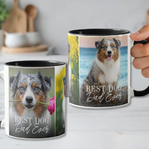 Best Dog Dad Ever Custom Name Photo Mug