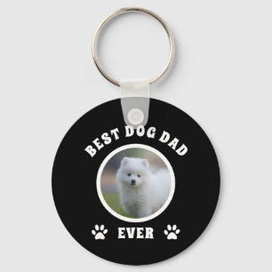 Best Dog Dad Ever Custom Photo Personalised Key Ring