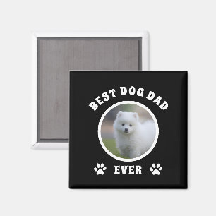 Best Dog Dad Ever Custom Photo Personalised Magnet