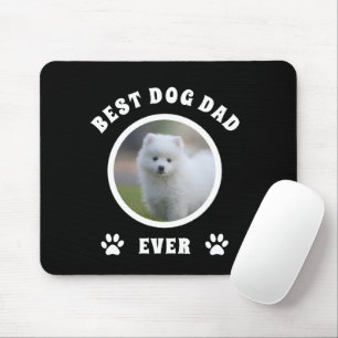 Best Dog Dad Ever Custom Photo Personalised Mouse Mat