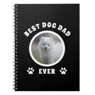 Best Dog Dad Ever Custom Photo Personalised Notebook