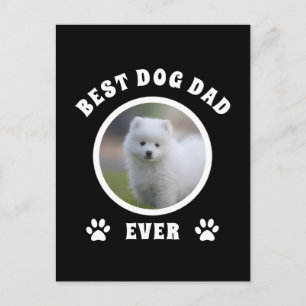 Best Dog Dad Ever Custom Photo Personalised Postcard