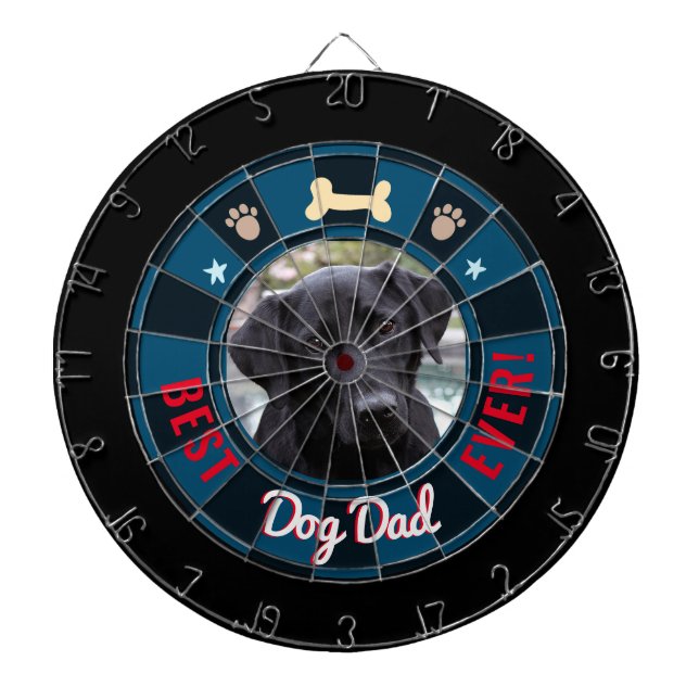 Best Dog Dad Ever Dartboard (Front)