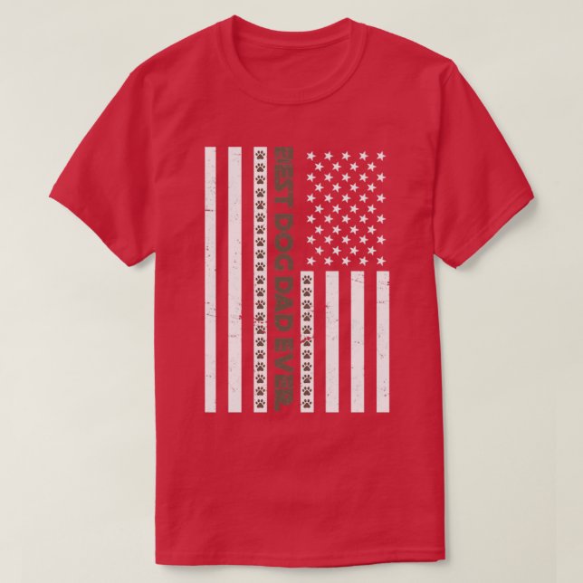 Best Dog Dad Ever Dog T-Shirt (Design Front)