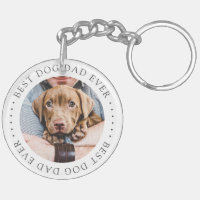 Best Dog Dad Ever Elegant Simple Custom Photo