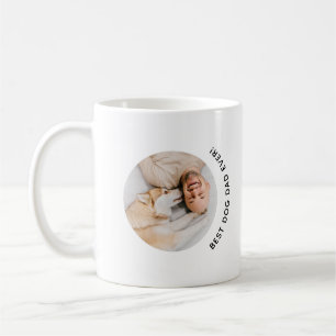 Best Dog Dad Ever Father's Day Custom Photo Coffee Mug