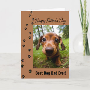 Best Dog Dad Ever Father's Day Dog Photo Card