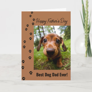 Best Dog Dad Ever Father's Day Dog Photo Card