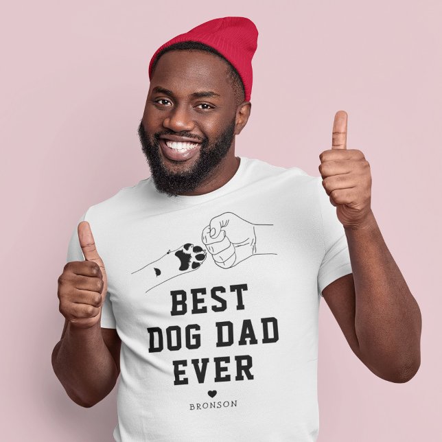 Best Dog Dad Ever Fist Pump T-Shirt (Creator Uploaded)