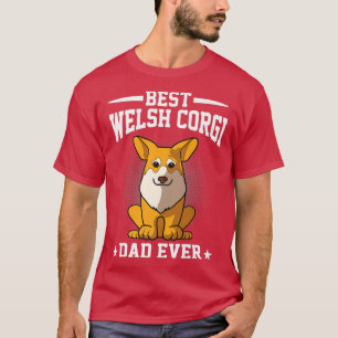 Best Dog Dad Ever Funny Pembroke Corgi Dad-83 T-Shirt