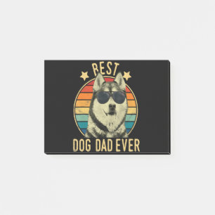 Best dog dad ever Gift for siberian husky dad Post-it Notes