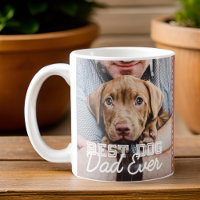 Best Dog Dad Ever Modern Custom Photo and Dog Name