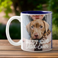 Best Dog Dad Ever Modern Custom Photo and Dog Name