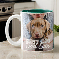 Best Dog Dad Ever Modern Custom Photo and Dog Name