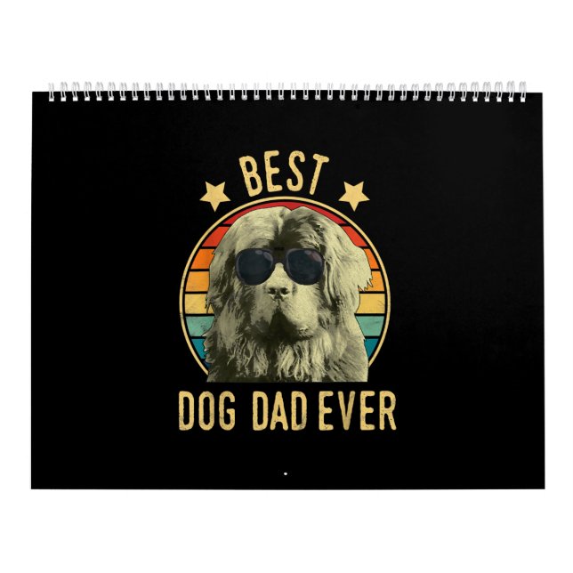 Best dog dad ever | newfoundland dad gift calendar (Cover)
