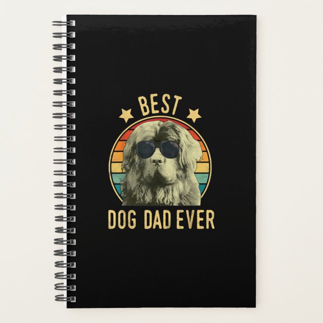Best dog dad ever | newfoundland dad gift planner (Front)