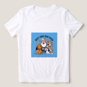 Best Dog Dad Ever Personalised Pet Photo T-Shirt Tri-Blend Shirt