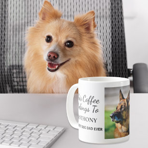 Best Dog Dad Ever Personalised Photo Coffee Mug