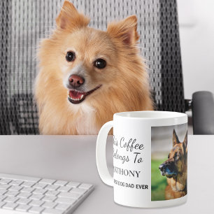 Best Dog Dad Ever Personalised Photo Coffee Mug