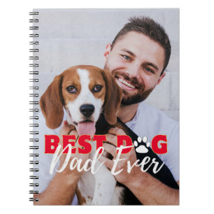 Best Dog Dad Ever Personalised Photos Notebook