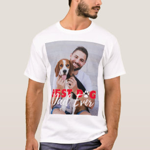 Best Dog Dad Ever Personalised Photos T-Shirt