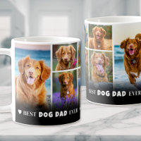 Best Dog Dad Ever Pet Photo Collage