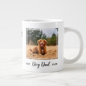 Best Dog Dad Ever Pet Photo Large Coffee Mug (Right)