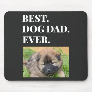 Best Dog Dad Ever Pet Photo Mouse Mat