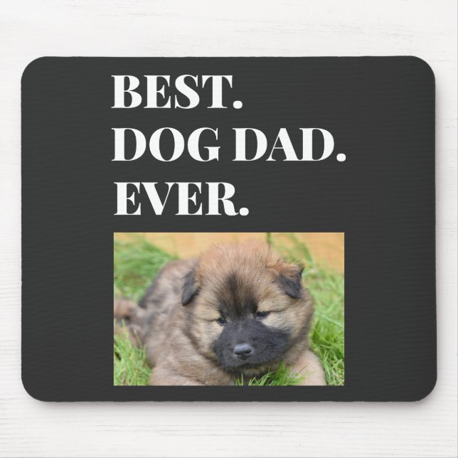 Best Dog Dad Ever Pet Photo Mouse Mat (Front)