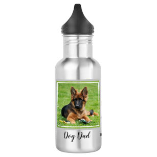 Best Dog Dad Ever- Photo Personalised Cute Dog Dad 532 Ml Water Bottle