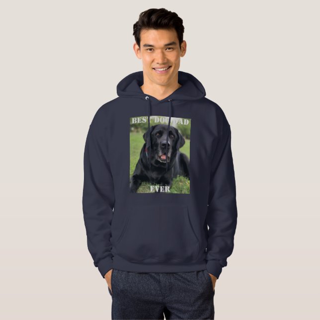 Best Dog Dad Ever Photo Puppy Gifts Fun Pet  Hoodie (Front Full)