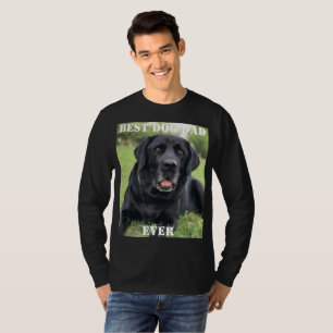 Best Dog Dad Ever Photo Puppy Gifts Fun Pet T-Shirt