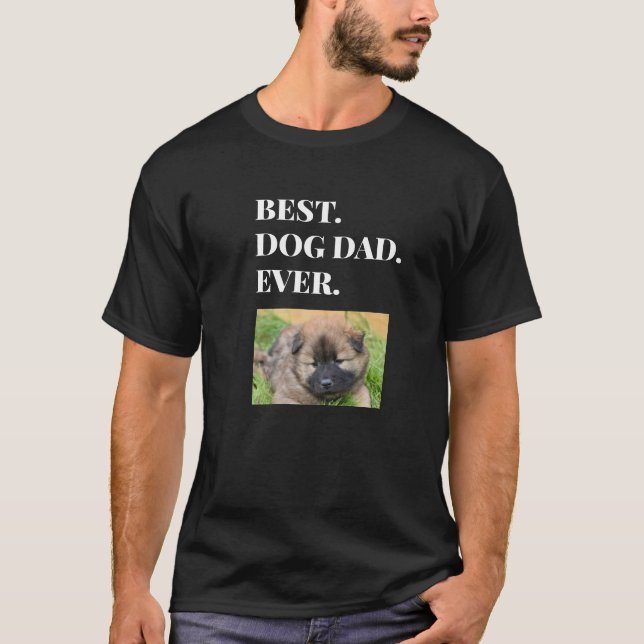 Best Dog Dad Ever Photo T-Shirt (Front)