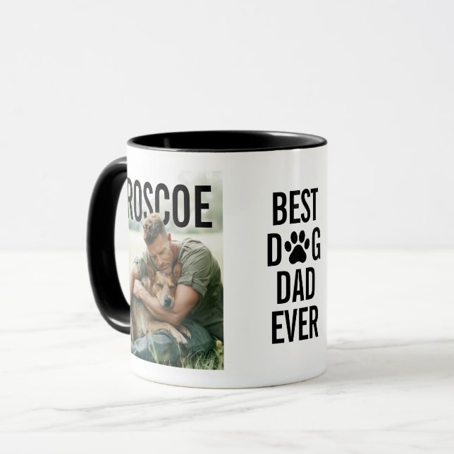 Best Dog Dad Ever PhotoPop Mug (Front Left)
