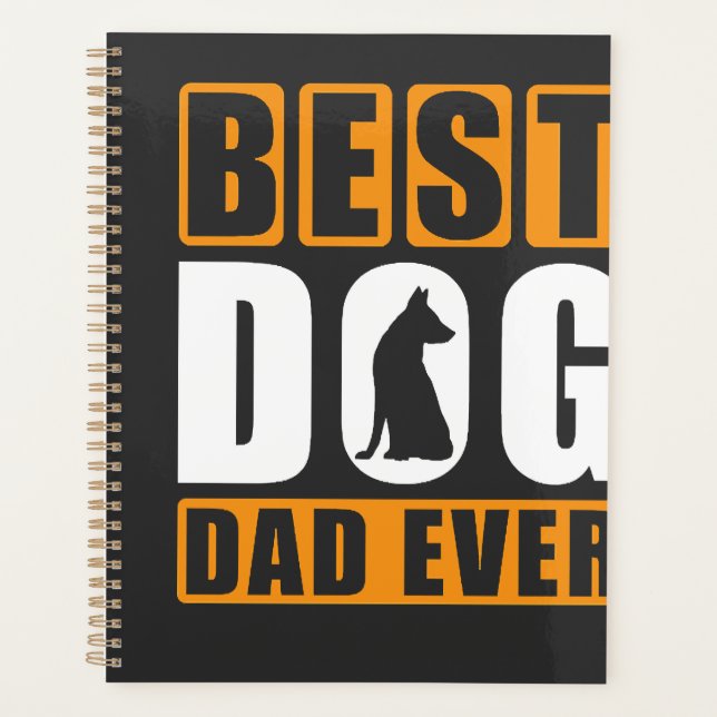 Best Dog Dad Ever Planner (Front)