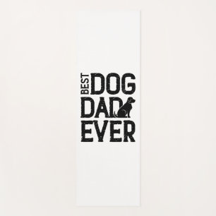 Best Dog Dad Ever T-Shirt Design (3) Yoga Mat