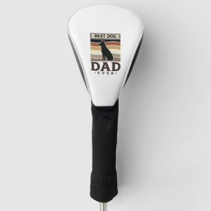 Best Dog Dad Ever Vintage Dog Lover Design_1 Golf Head Cover