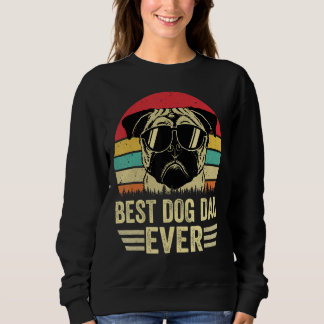 Best Dog Dad Ever Vintage Father's Day Dog Sweatshirt