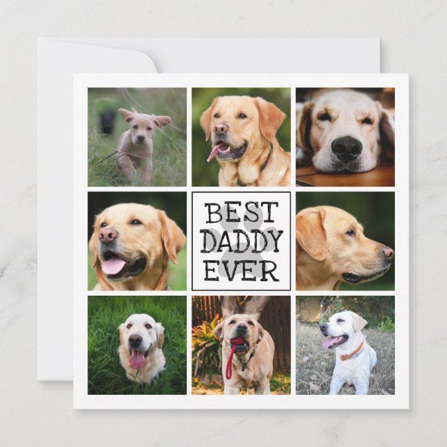 Best Dog Dad  |  Fur Baby Card (Front)
