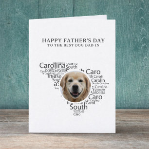 Best Dog Dad in South Carolina Photo Father’s Day Holiday Card