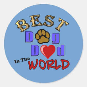 Best Dog Dad in the World Sticker