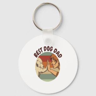 Best Dog Dad Key Ring