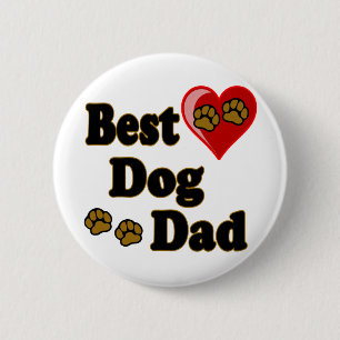 Best Dog Dad Merchandise 6 Cm Round Badge