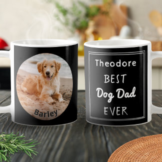 Best Dog Dad Personalised Pet Photo Name Coffee Mug