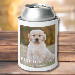 Best Dog Dad Personalised Photo Can Cooler