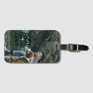 Best Dog Dad Personalized Photo Father's Day Luggage Tag