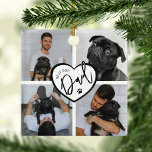 Best Dog Dad | Photo Collage Metal Tree Decoration<br><div class="desc">Looking for that perfect stocking filler this Christmas? Tailor-made for the dog-loving Dad in your life, this unique ornament features a photo collage with spots for four of your favourite pictures, a heart, and the proudly displayed title 'BEST DOG DAD'. It's not just an ornament, it's a special memory caught...</div>