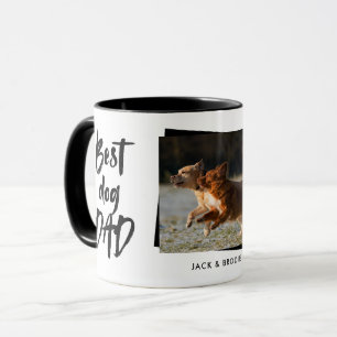 Best Dog Dad Photo Father's Day Mug