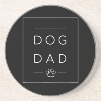 Best Dog Dad Shirt - Dog Dad Shirt for Men, Dog Da Coaster
