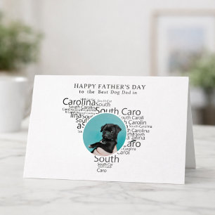 Best Dog Dad South Carolina  Father’s Day Photo Holiday Card